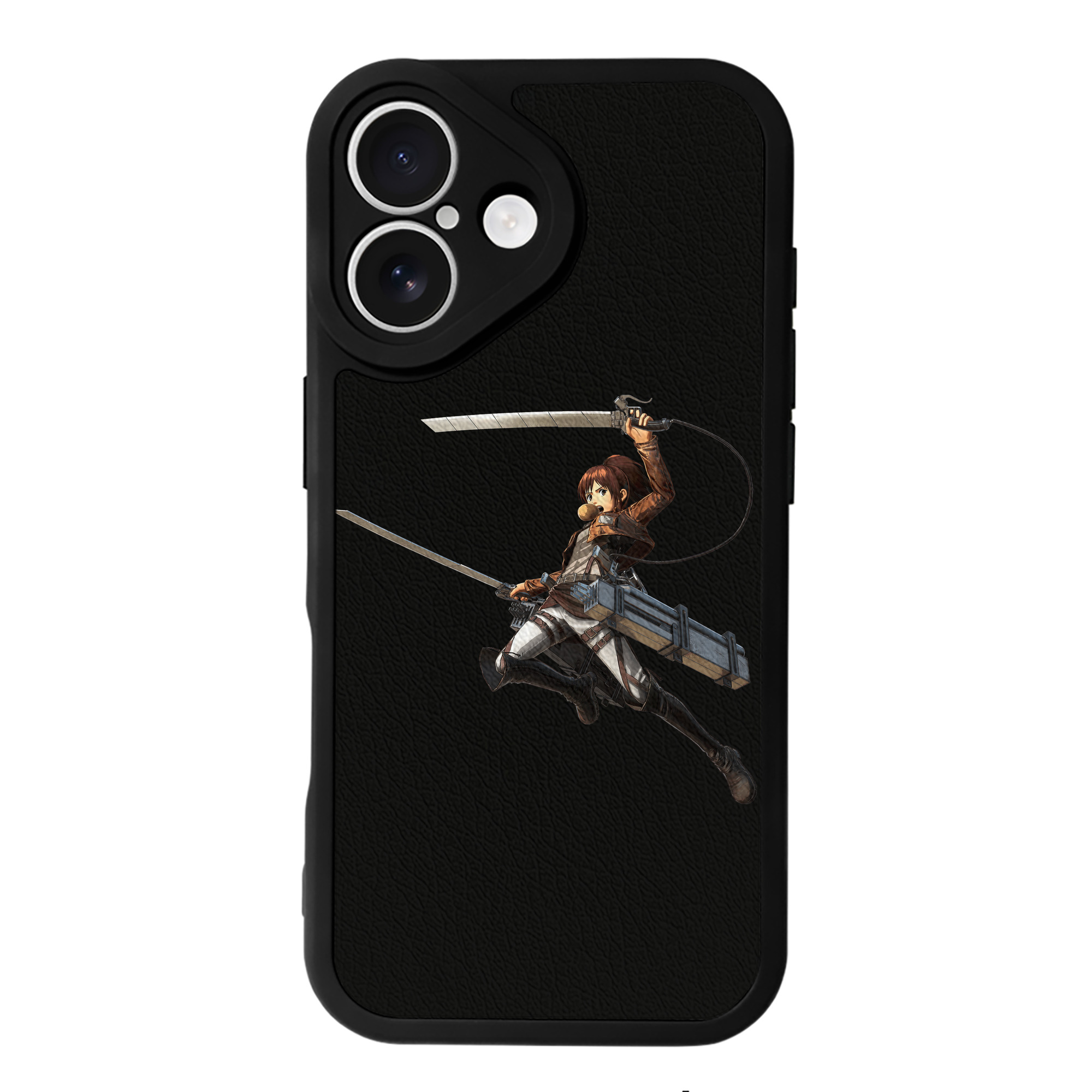 （画像用） 進撃の巨人 サシャ·ブラウス Attack on Titan Sasha Blaus 【iPhone 16シリーズ対応】シリコンスマホケース（レザー調） 材質：シリコン